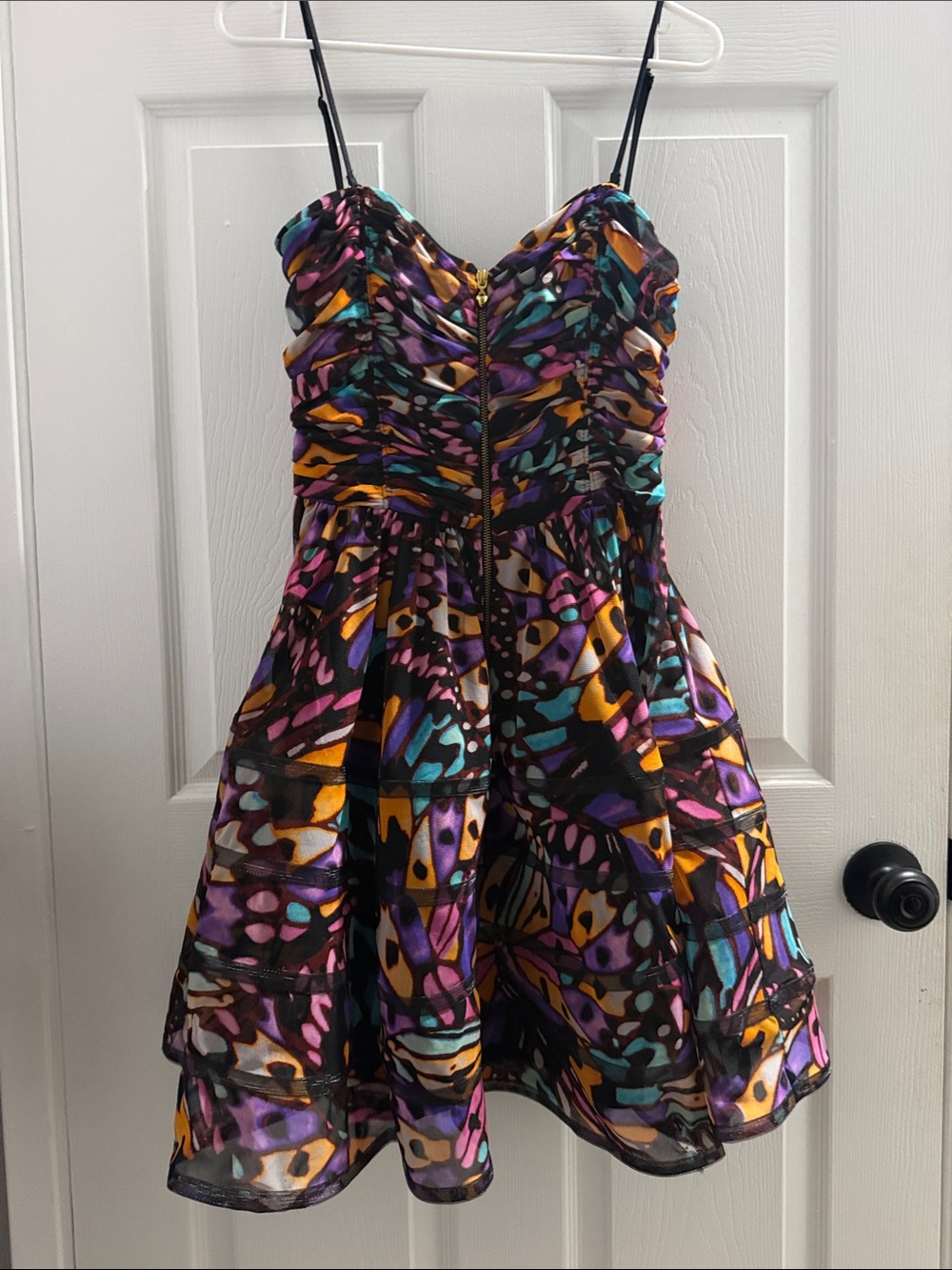 Betsey Johnson Butterfly Print Fit & Flare Dress – Size 8